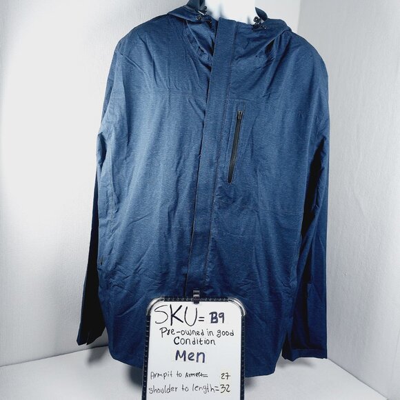 32 Degrees Cool Men’s Blue Hooded Full Zipper Windbreaker Jacket Size XXL - Picture 10 of 10